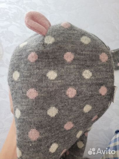 Комплект шапка шлем Kivat и варежки 2