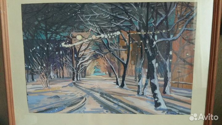 Зимний пейзаж. Авторская работа