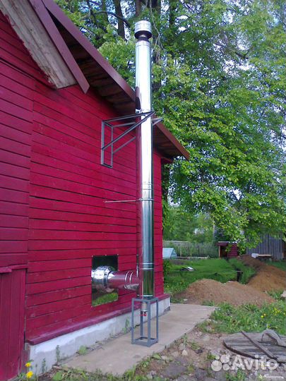 Дымоход 4 м Комплект Прямой Диаметр 130х220