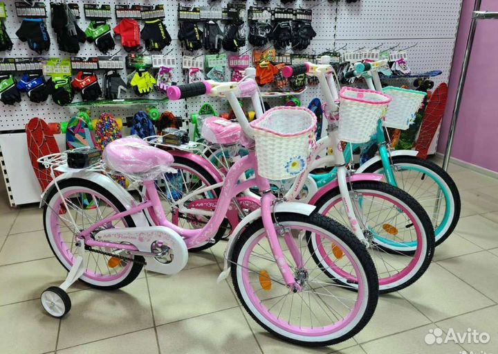 Велосипед детский для девочки 12-20