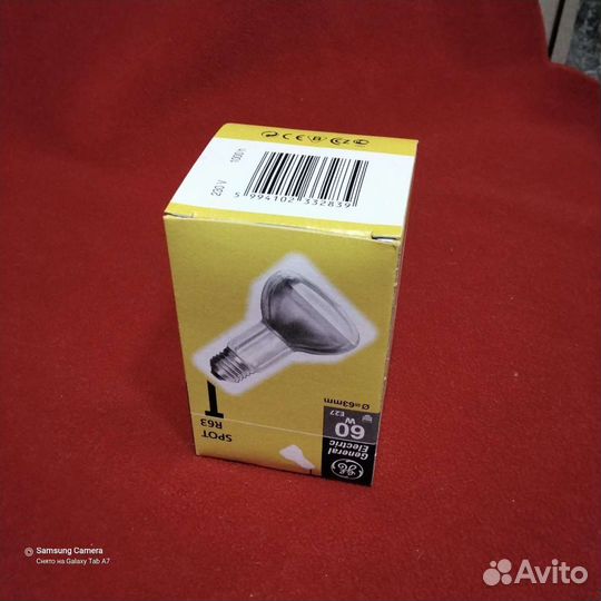 Лампы накал. General Electric 60 W E27 зеркальныег