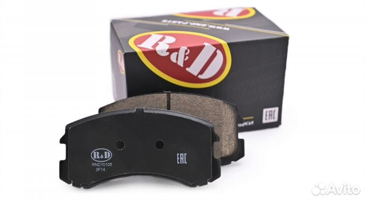 Тормозные колодки R&D Mitsubishi Lancer IX/X перед