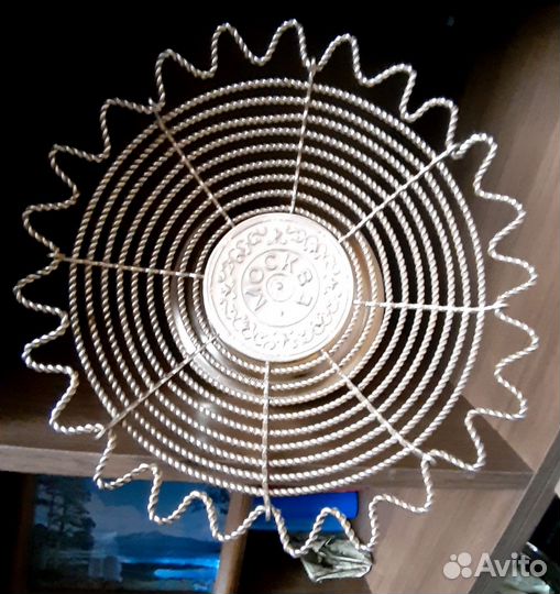 Ваза фруктовница ажурная металл СССР