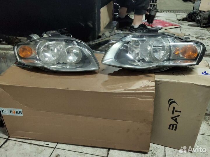 Правая левая фара ауди а 4 б 7 галоген