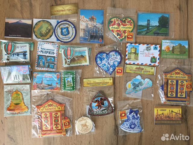 Сувенирные магниты на холодильник города России
