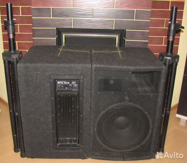 Колонки активные Park 1200W 2шт Pro-4215 Штативы