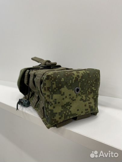 Закрытый подсумок для 2х магазинов ак, пиксель