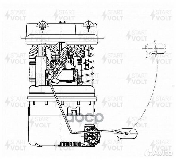 Бензонасос в сборе renault duster/kaptur 10- 2