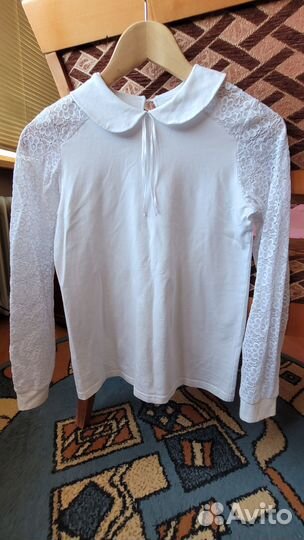 Блузка белая 164