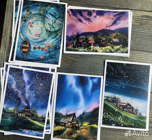 Почтовые авторские открытки Новые сюжеты