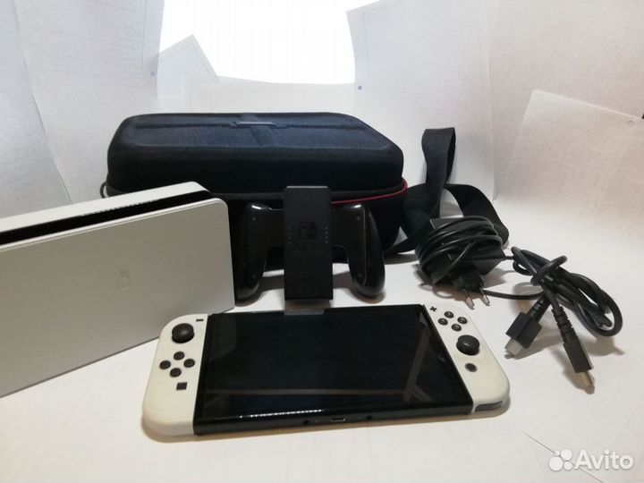 Nintendo switch oled MOD прошитый чип белый 512 гб