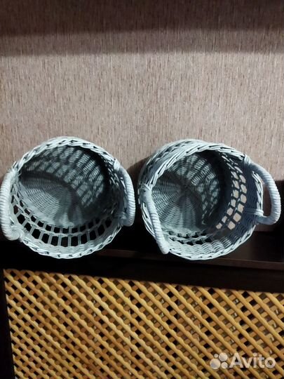 Корзинка для фруктов из бумажной лозы