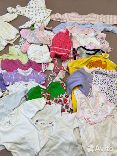 Вещи пакетами на девочку 0-12 мес