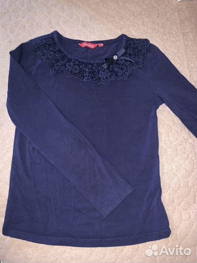 Блузка школьная для девочки 128