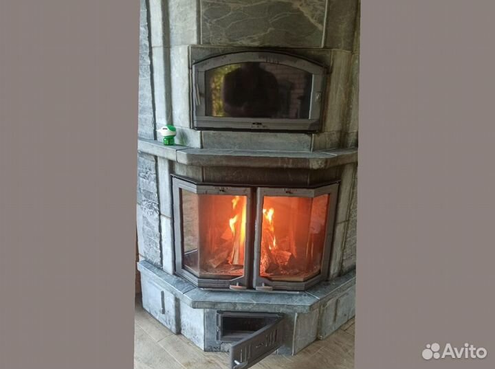 Печь камин отопительная
