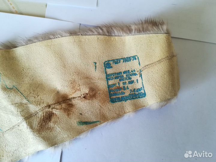 Воротник / Норка / Бежевый / Новый