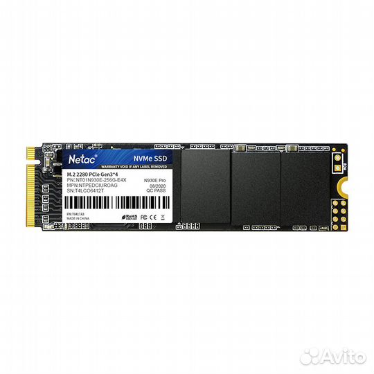 Твердотельный накопитель Netac N930E Pro PCIe 3 x4