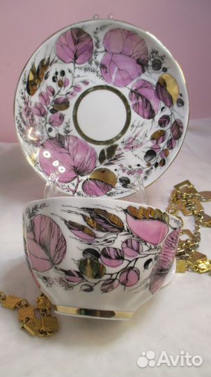 Чайная пара Розовая осень лфз