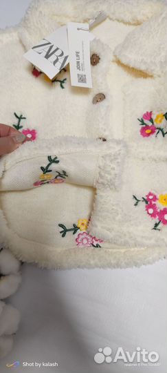 Рубашка zara барашек детская 98,104,116,122