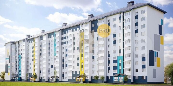 2-к. квартира, 56,3 м², 4/10 эт.