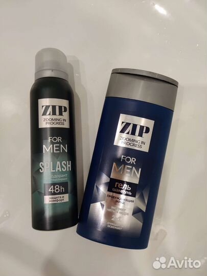Гель-шампунь и дезодорант. Набор ZIP для мужчин