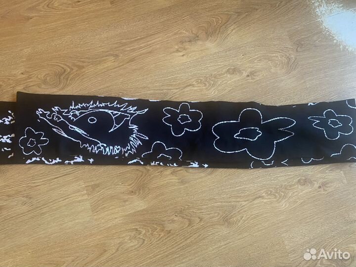 Шарф дрейн, dead inside, унисекс теплый, длинный