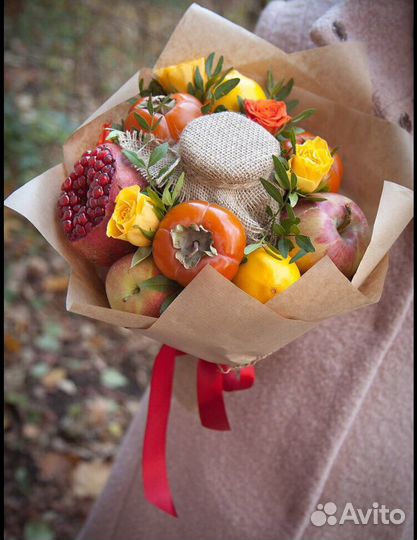 Шоколадные, фруктовые, зефирные букеты