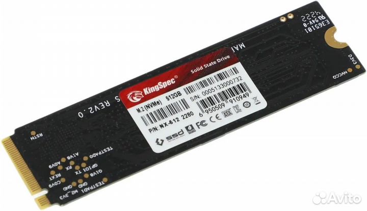 Накопитель SSD Kingspec PCI-E 3.0 x4 512Gb NX-512