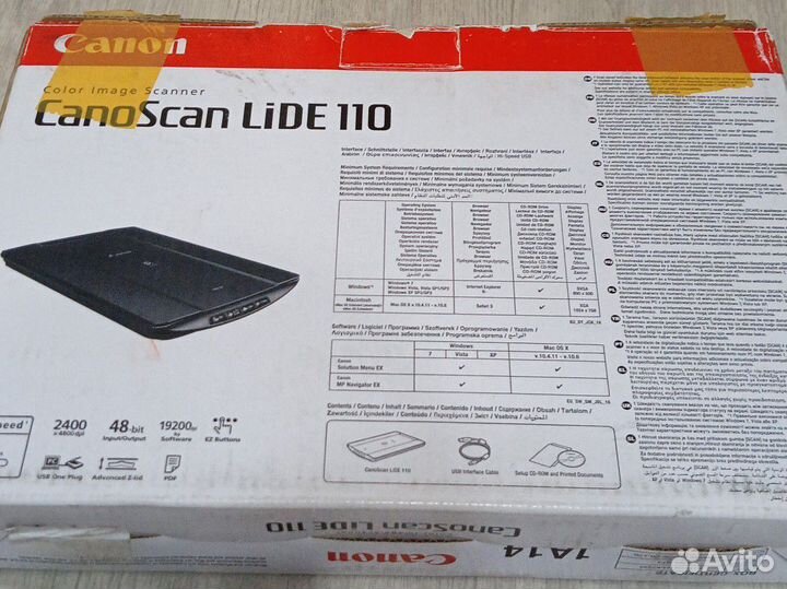 Сканер canon lide 110