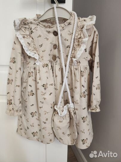 Платье для девочки 98 из фланели