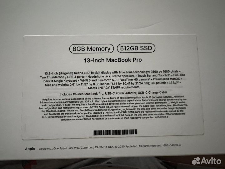 Apple MacBook Pro 13 2020 m1
