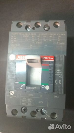 Автоматический выключатель ABB XT1B 160