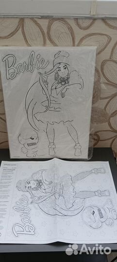 Картина по номерам барби