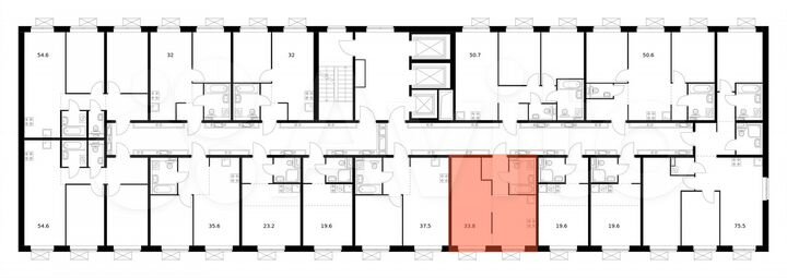 1-к. квартира, 33,1 м², 4/25 эт.