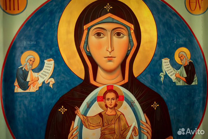 Богоматерь Знамение. Икона деревянная