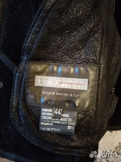 Дубленка натуральная мужская тото 44 размер