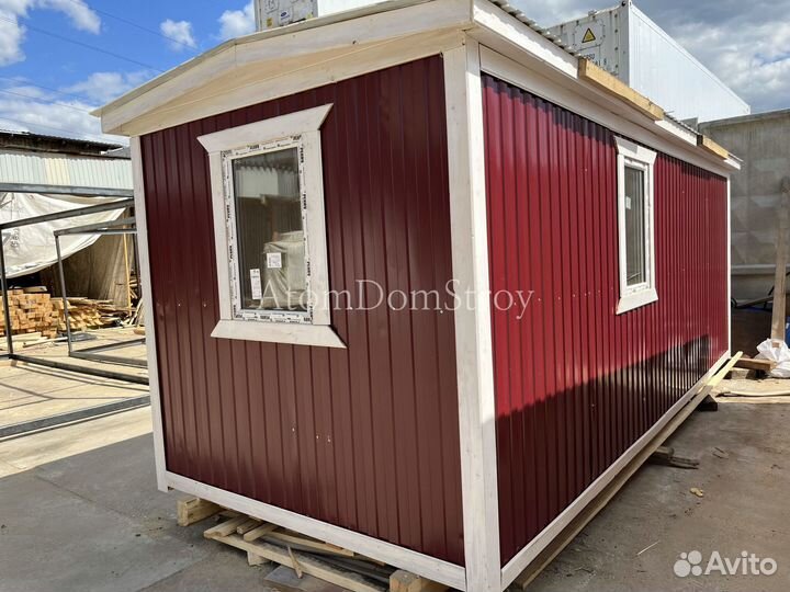 Бытовка деревянная утепленная с электрикой