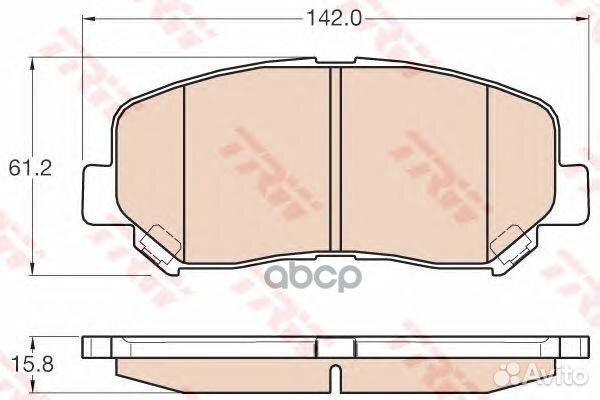 Колодки тормозные mazda CX-5 11- передние GDB35
