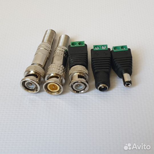 Разъёмы, коннекторы для видеонаблюдения разные