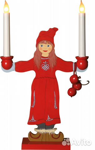 Светильник Скандинавское Рождество девочка В 50 см
