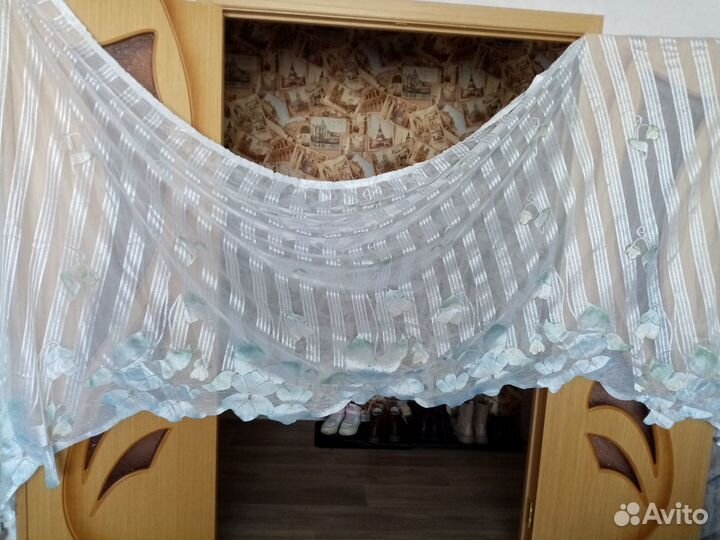 Тюль арка на кухню