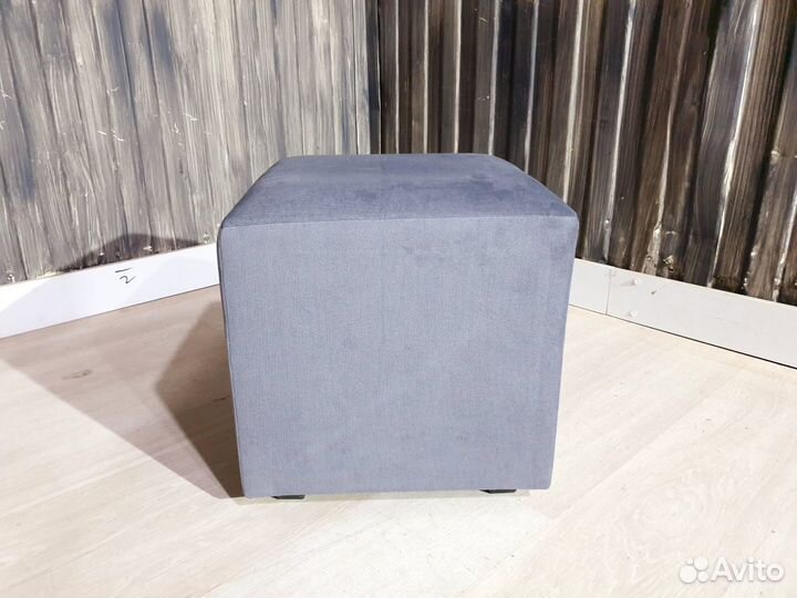 Пуф пуфик Ткань серый темный