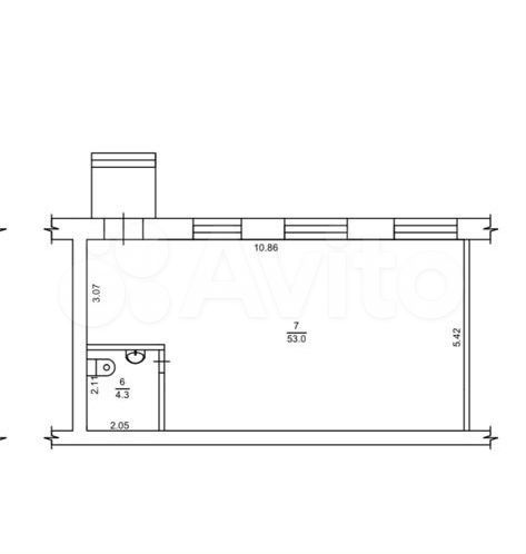 Свободного назначения, 58.6 м²