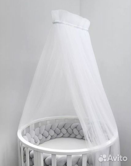 Балдахин в детскую кроватку с держателем
