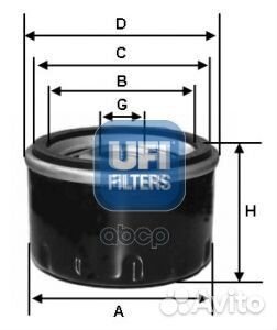 Фильтр масляный skoda fabia III 1,0-1,6, rapid