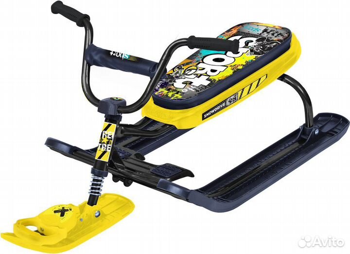 Снегокат,санки на лыжах новые Nika