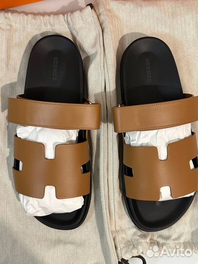 Тапочки hermes женские