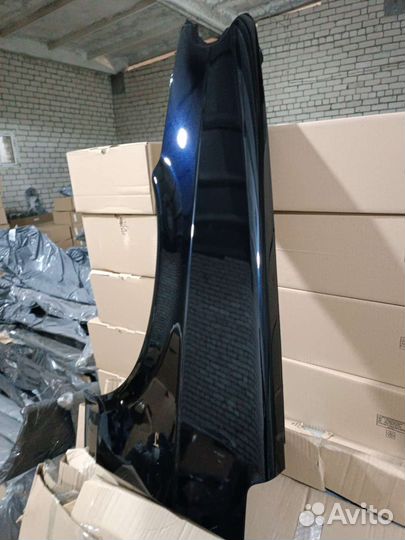 Крыло ваз 2114 - 2115 левое сине черный (космос)