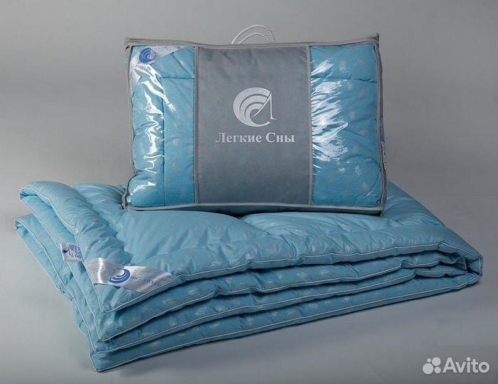 Одеяло гусиный пух Легкие сны Нежное 172х205 тепло