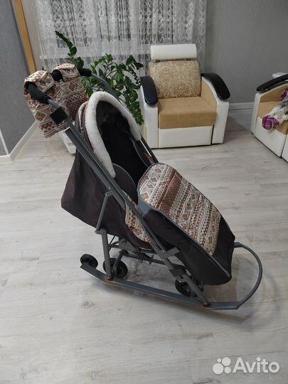Детские санки коляска бу